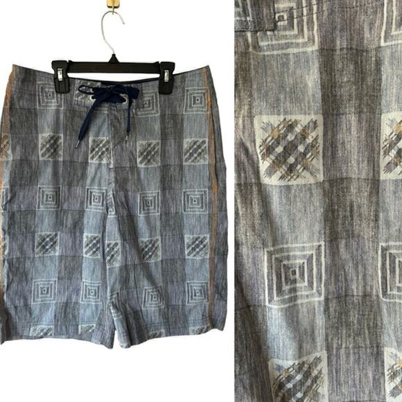 Reyn Spooner Blue/Grey Board Shorts - 30 - Picture 1 of 7